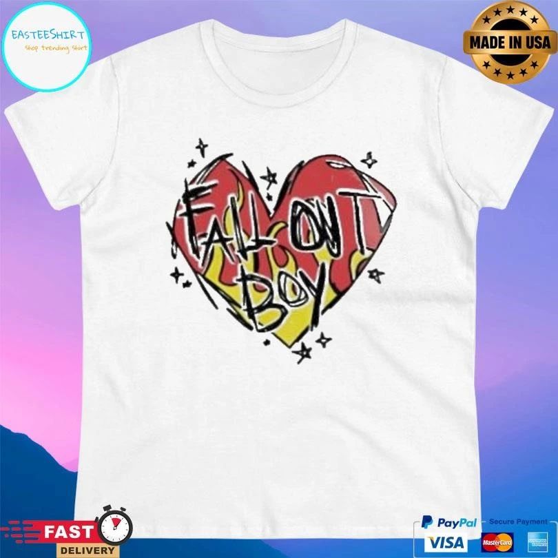 Scratch Heart Logo Fall Out Boy T-shirts