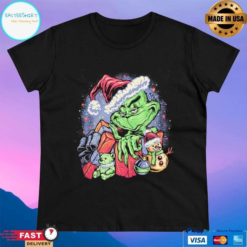 Grinch A Grumpy Present Christmas 2025 T-shirts