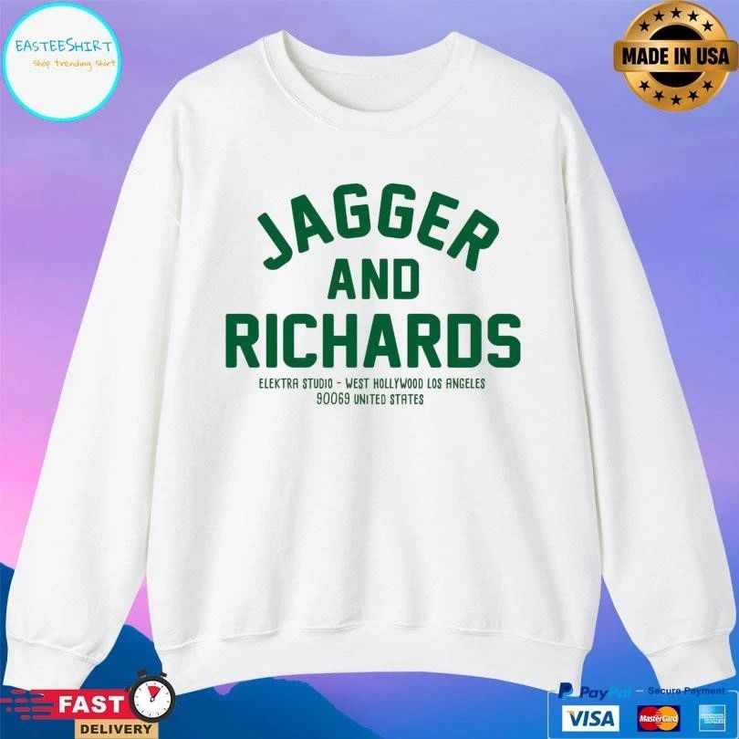 Jagger And Richards Elektra Studio West Hollywood Los Angeles 90069 United States T-shirts