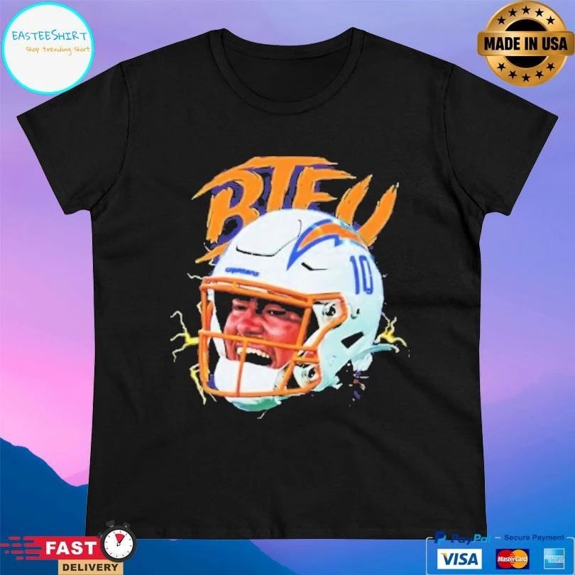 La Chargers Justin Herbert Graphic Scream T-shirts