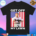 Get Off My Lawn American Flag T-shirt
