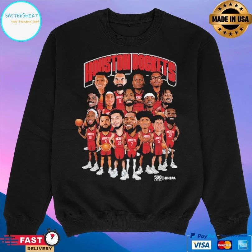 Houston Rockets 2026 Playoffs Caricatures Basketball Shirt