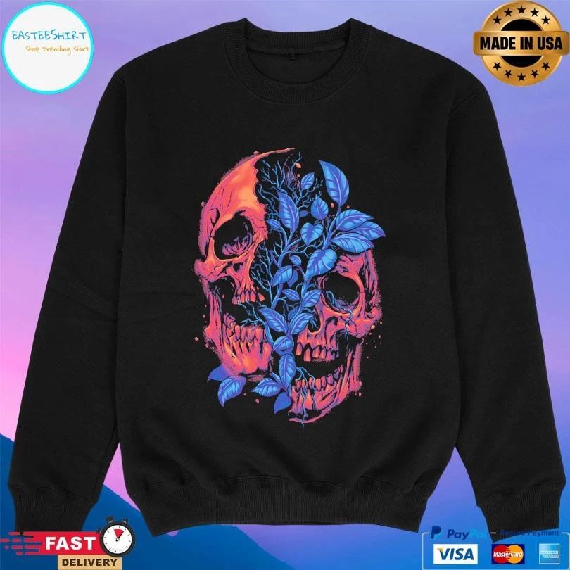 Split Nature Skull T-shirts