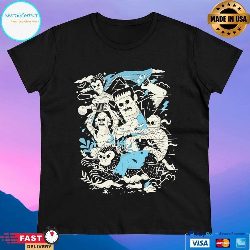 Monster Food Fight Halloween 2025 T-shirts