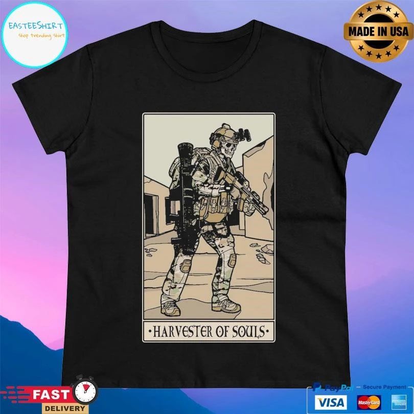 Harvester Of Souls ARMY Skeleton T-shirts