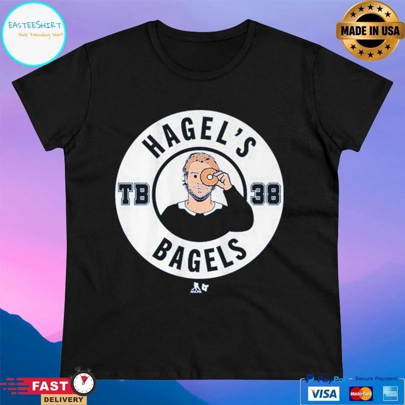 Tampa Bay Lightning Brandon Hagel Hagel’s Bagels Tb 38 Logo T-shirts