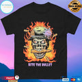 Bite The Bullet Skull Zombie T-shirt