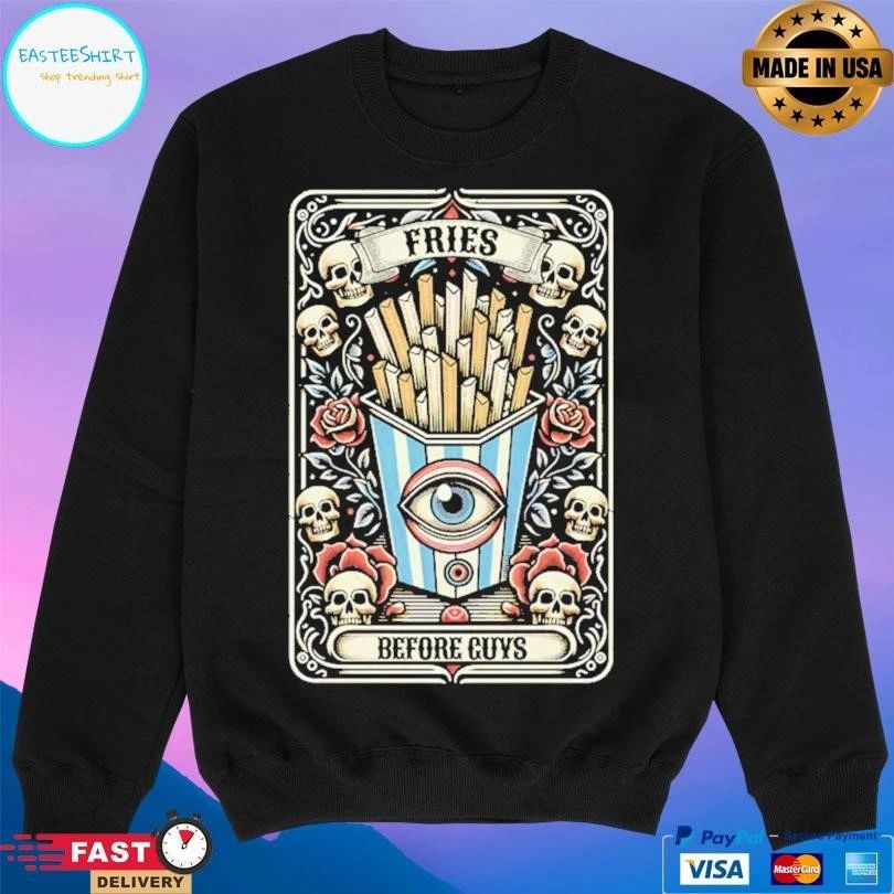 Fries Before Guys Tarot Card T-shirts