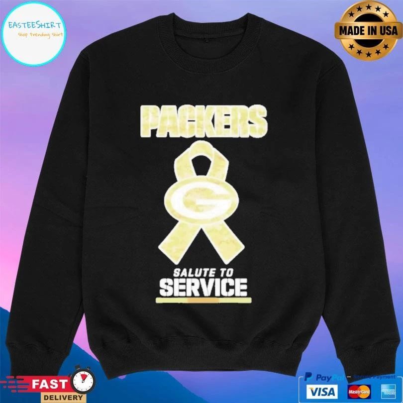 Green Bay Packers Football Salute To Service T-shirts
