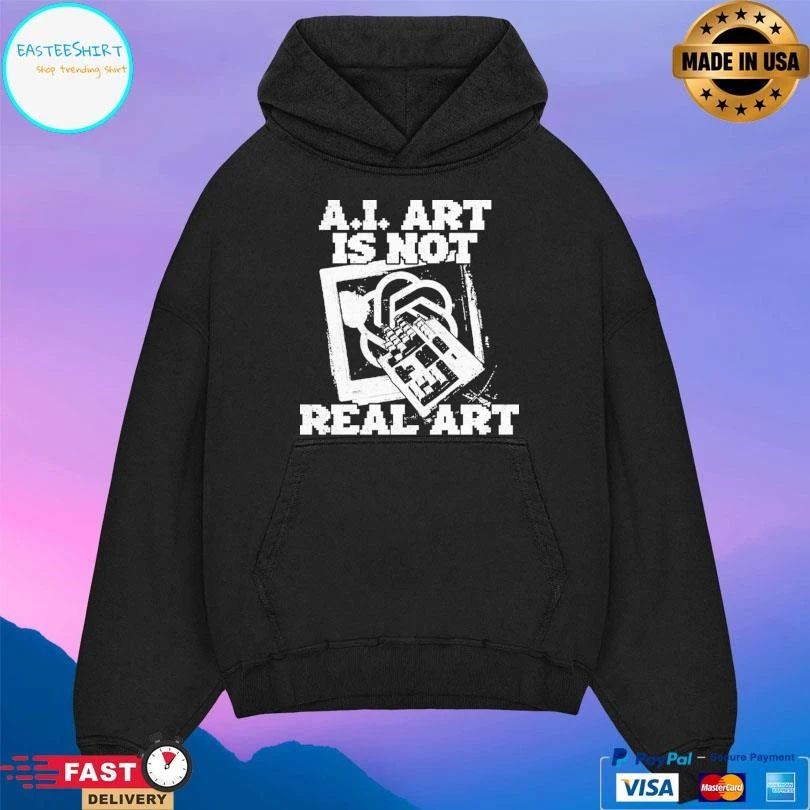 AI Art Is Not Real Art Keyboard T-shirts