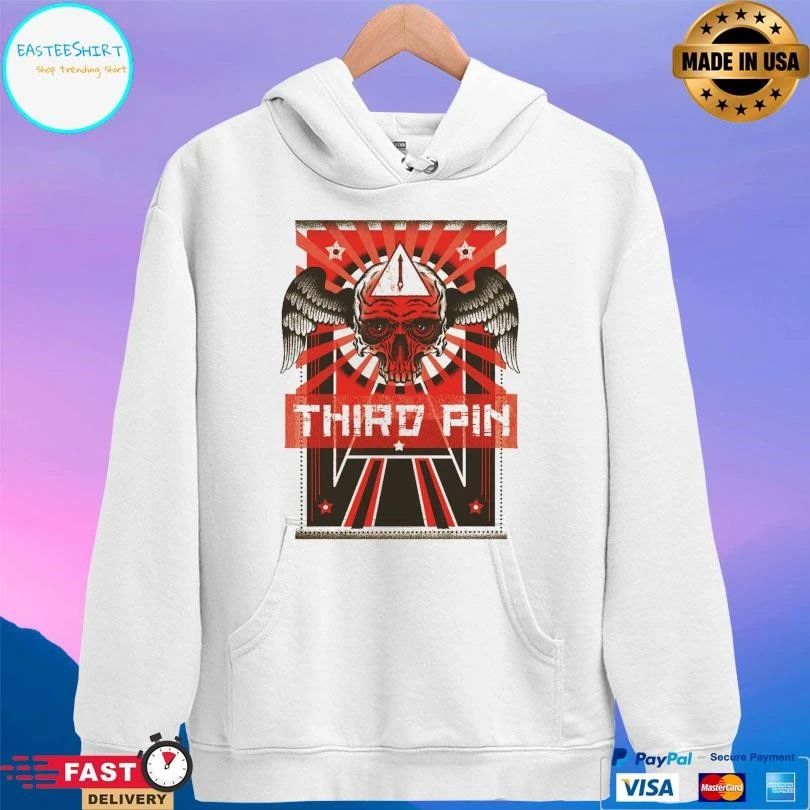 Third Pin Winged Skull T-shirts