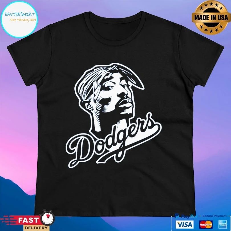 Tupac Shakur Dodgers Los Angeles Dodgers T-shirt