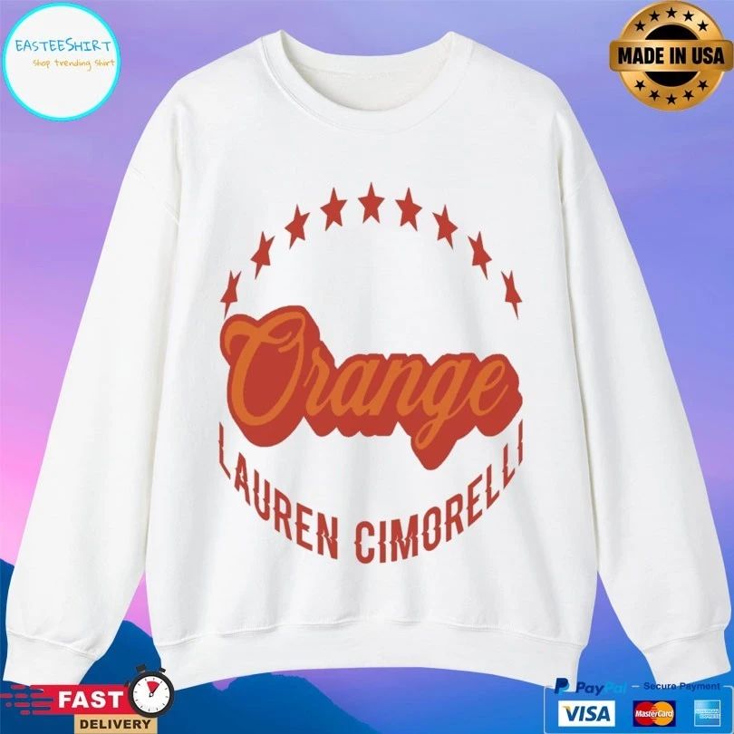 Orange Lauren Cimorelli T-shirt