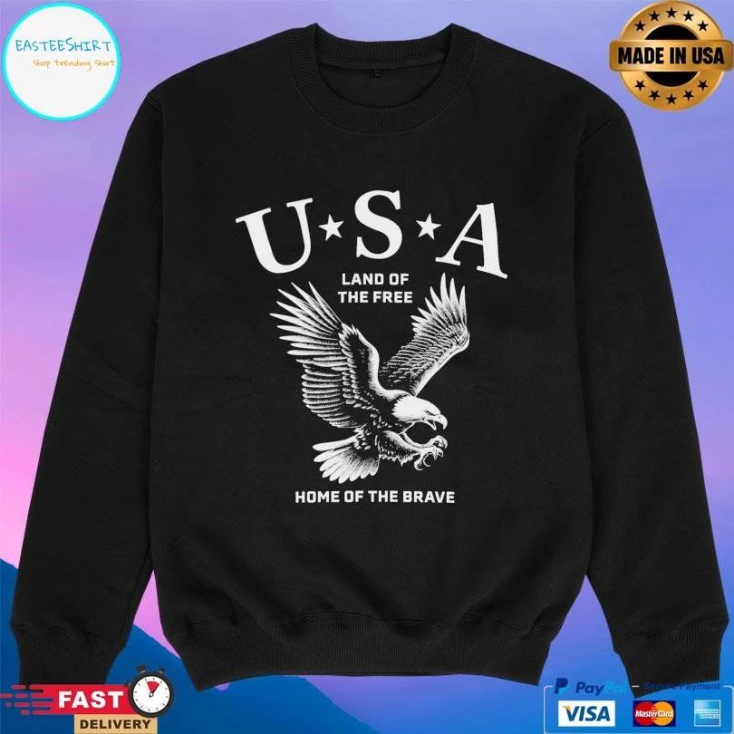 USA Land Of Free Eagle Home Of The Brave T-shirts