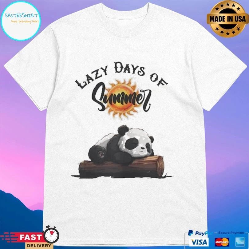 Lazy Days Of Summer Panda T-shirts