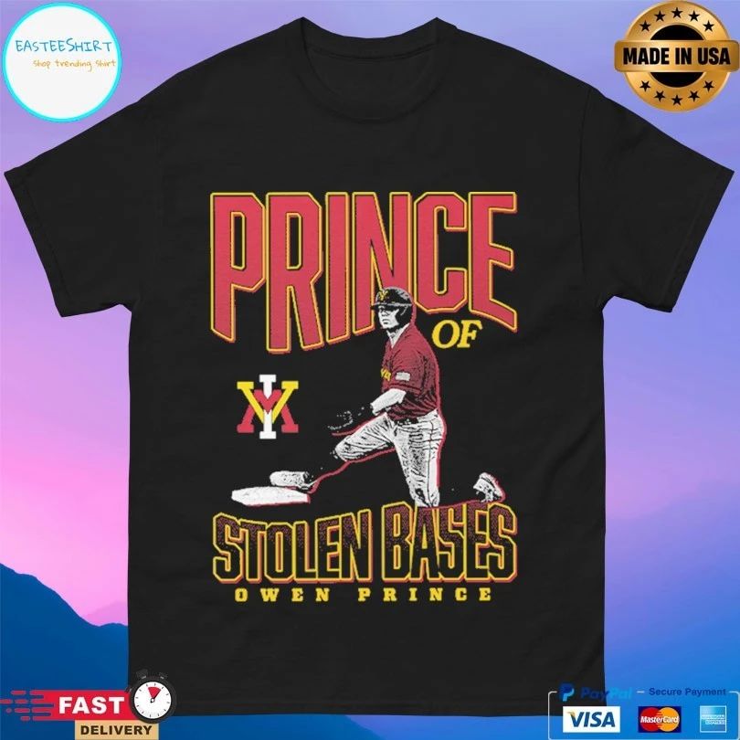 Owen Prince Vmi Keydets Baseball Prince Of Stolen Bases T-shirt