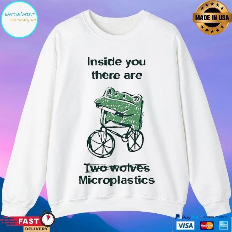 Frog Inside You There Are Two Wolves Microplastics T-shirts
