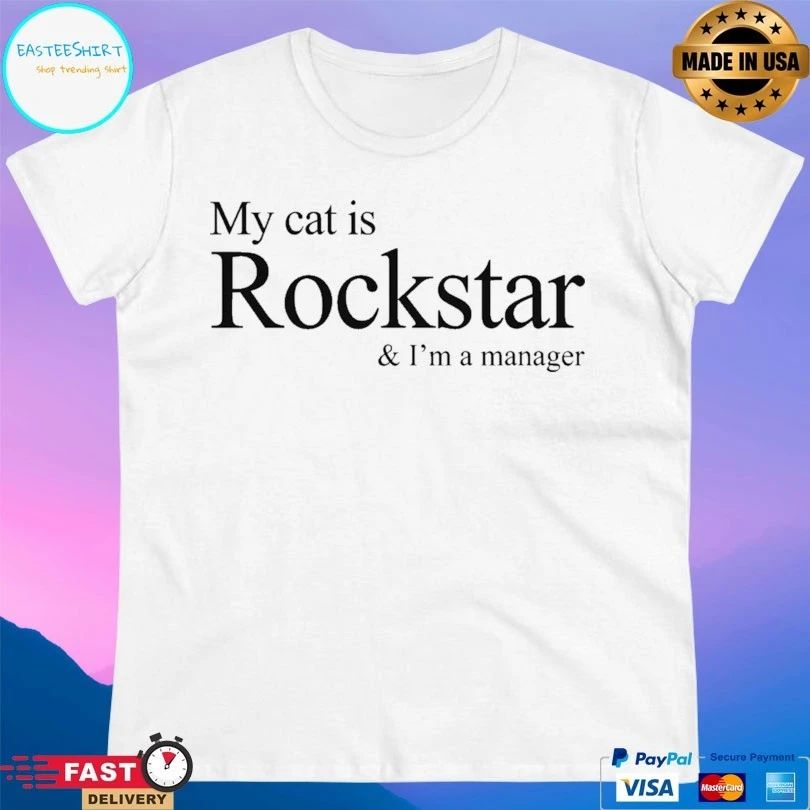 My Cat Is Rockstar And I’m A Manager Taehyung BTS T-shirt
