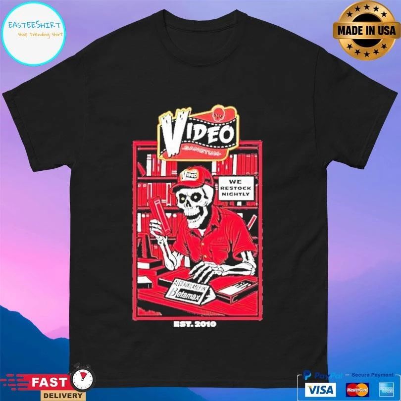 Video Sanctum We Restock Nightly Also Available In Betamax Skeleton T-shirts