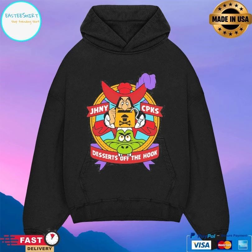 Captain Cook Jhny Cpks Desserts Off The Hook T-shirts