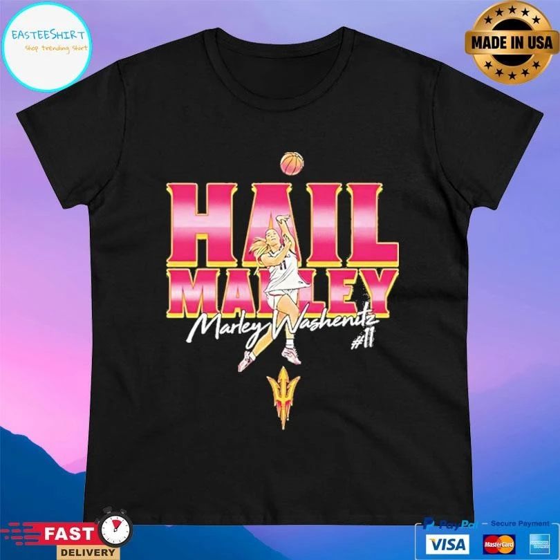 Marley Washenitz Hail Marley Arizona State Ncaa Womens Basketball T-shirts