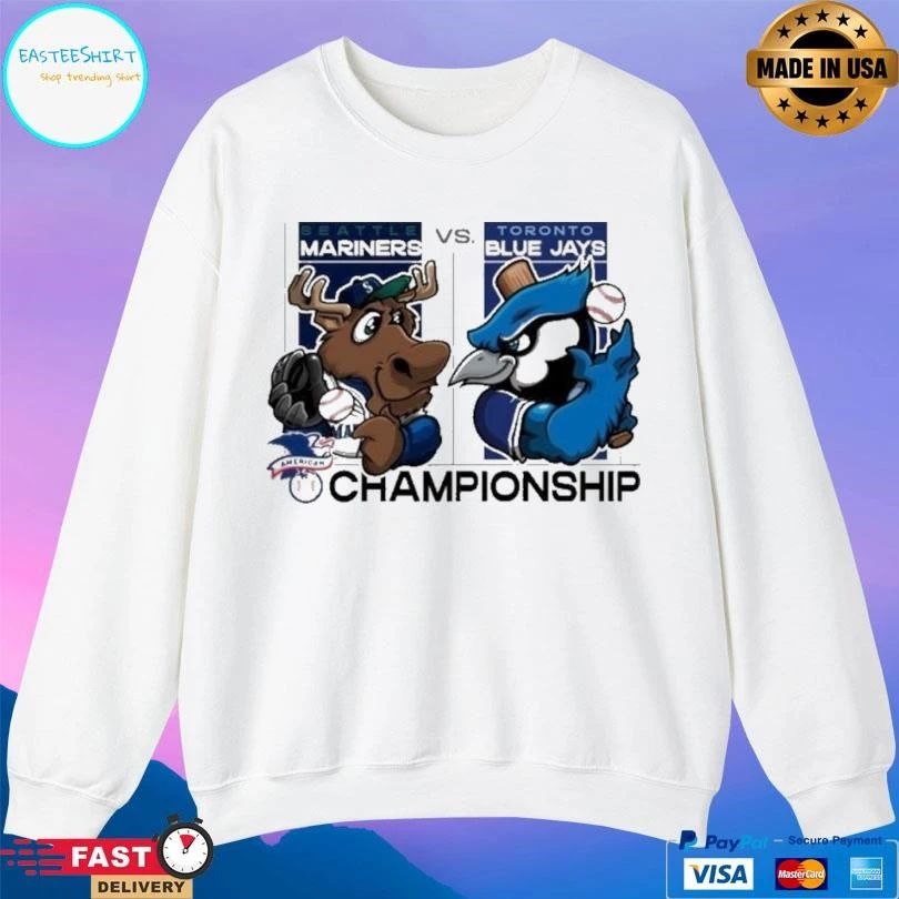 Seattle Mariners Vs Toronto Blue Jays American Championship 2025 Mascot T-shirts