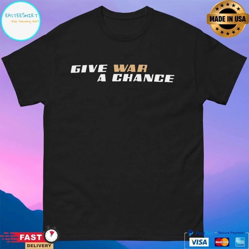 Give War A Chance Retro Chest T-shirts