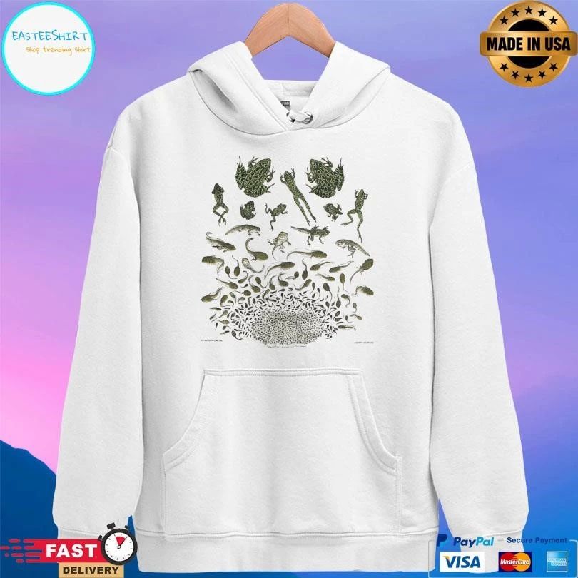 Frog Metamorphosis Adult Natural T-shirts