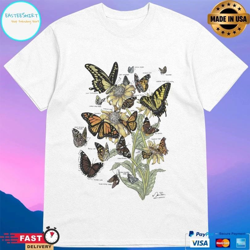 Butterflies Of North America Ladies T-shirts