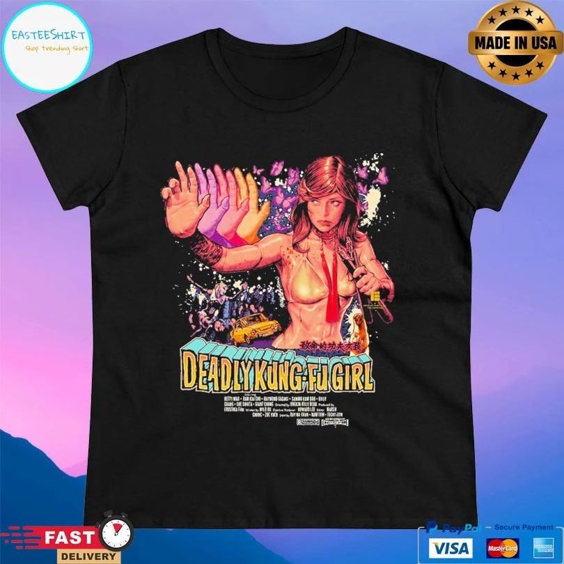 Deadly Kung-Fu Girl T-shirts
