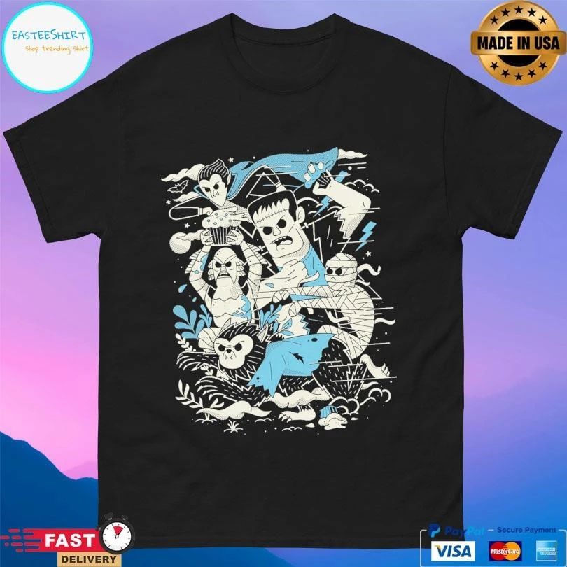 Monster Food Fight Halloween 2025 T-shirts