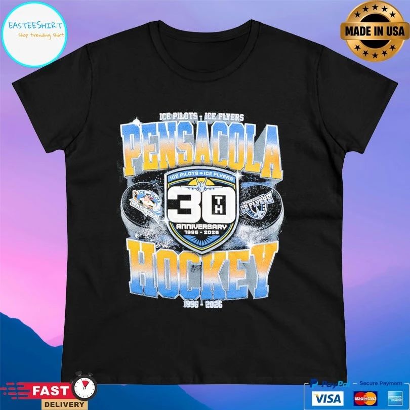 Ice Pilots Ice Flyers Pensacola Hockey 1996-2026 T-shirts