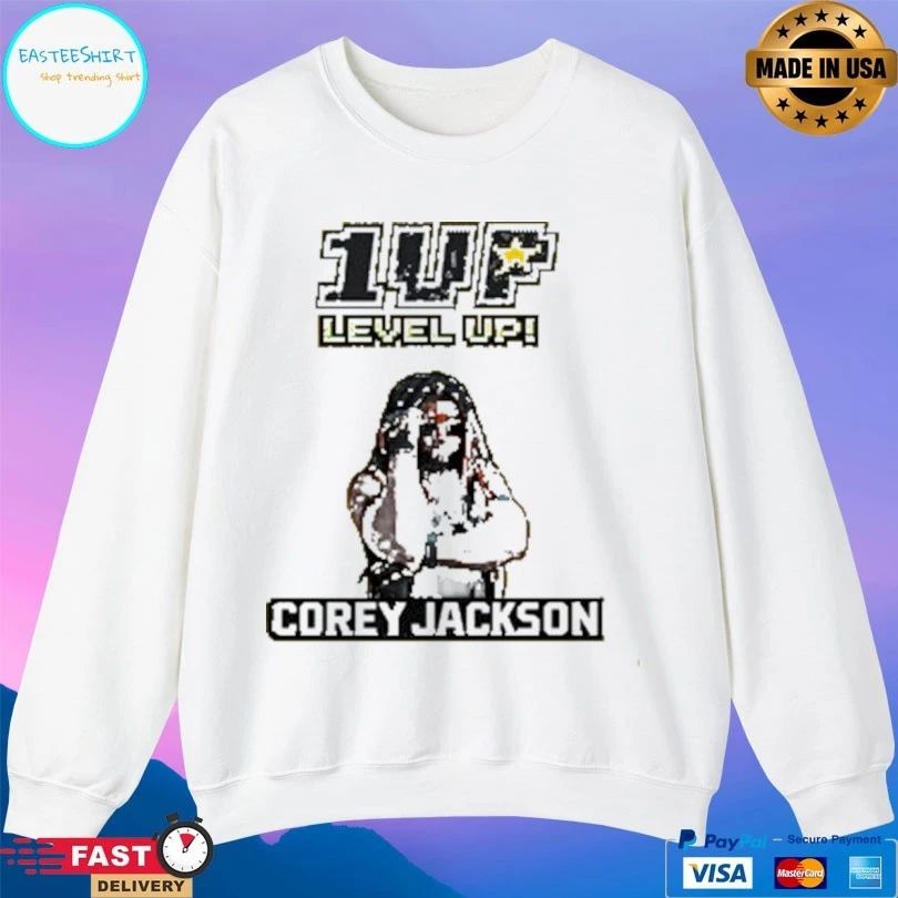 1up Wrestling Level Up Corey Jackson T-shirts