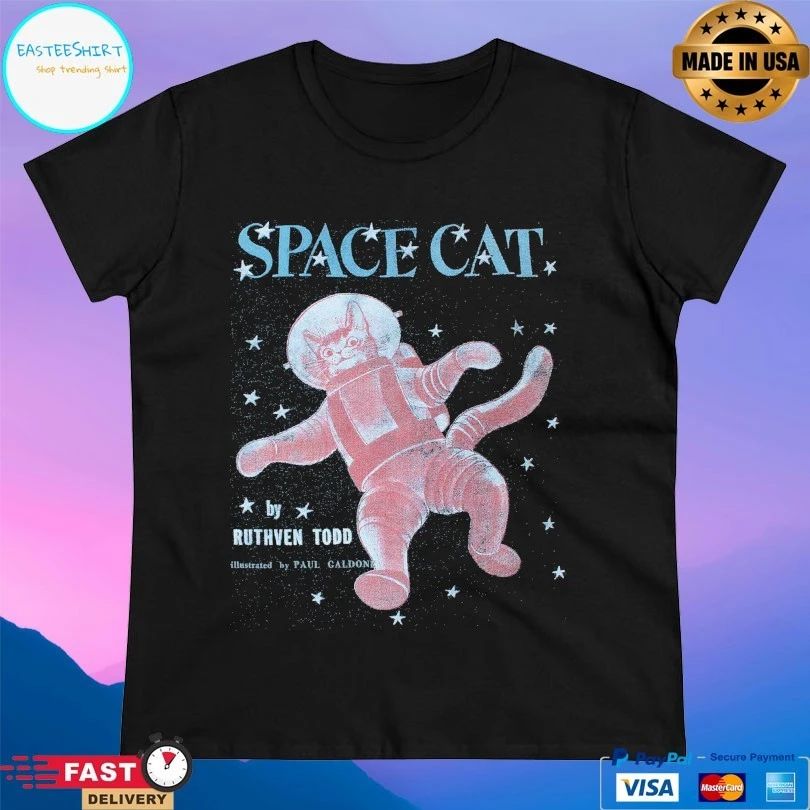 Space Cat By Ruthven Todd T-shirt