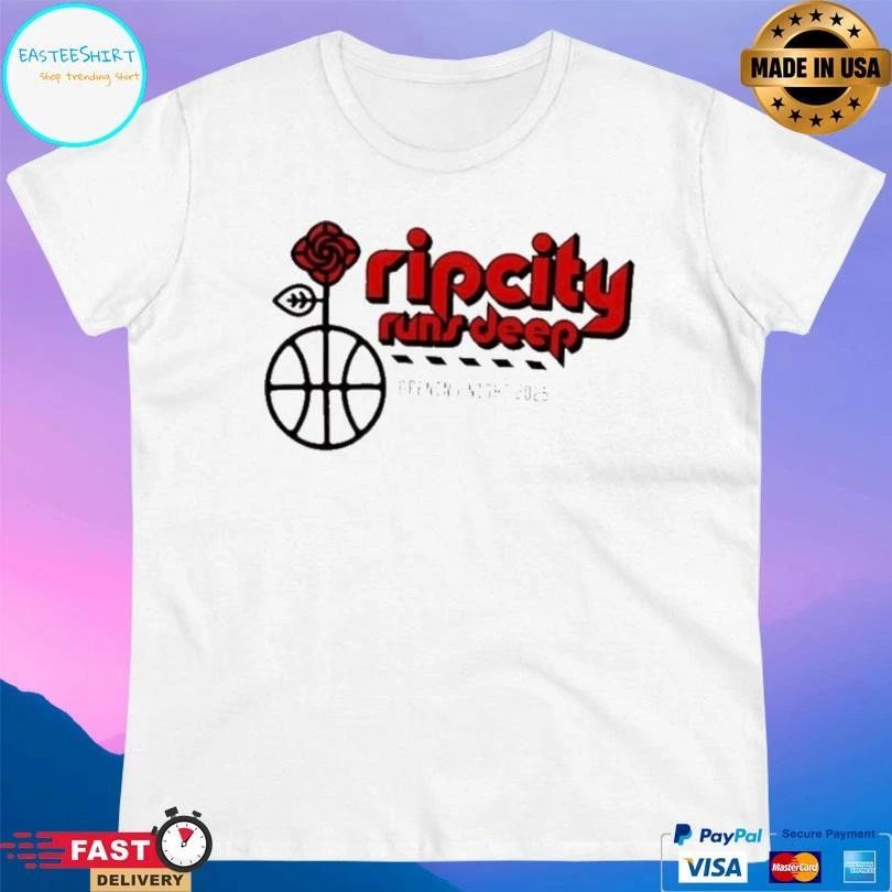 Portland Trail Blazers Ripcity Runs Deep Opening Night 2025 T-shirts