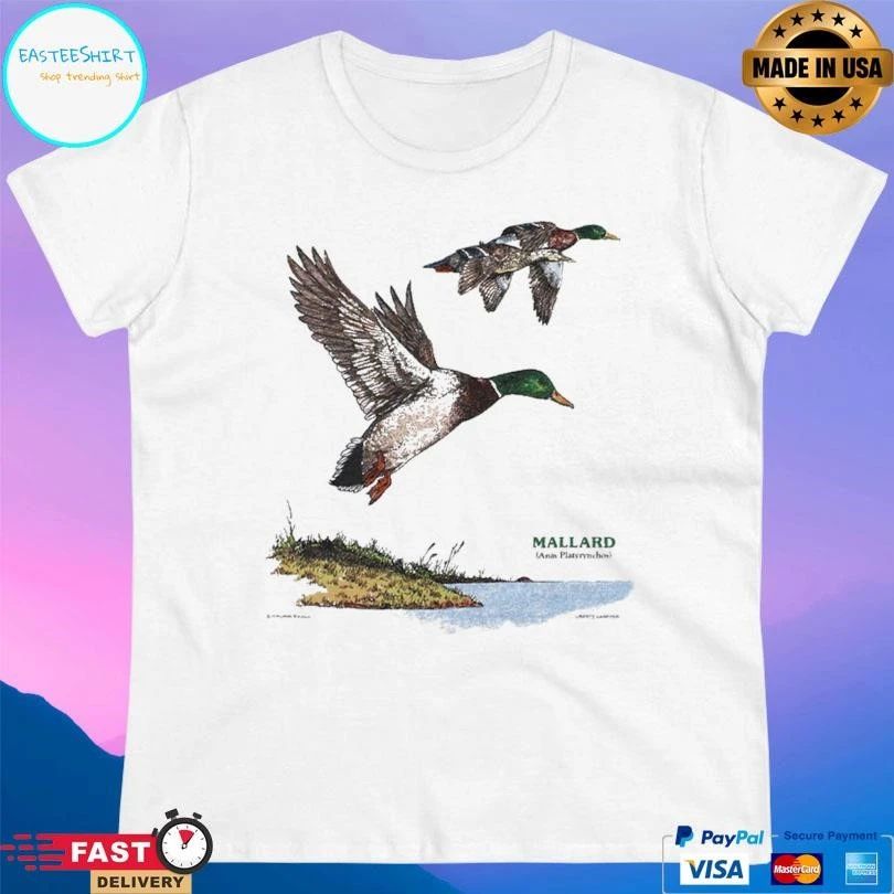 Mallard Duck Adult Ash T-shirts