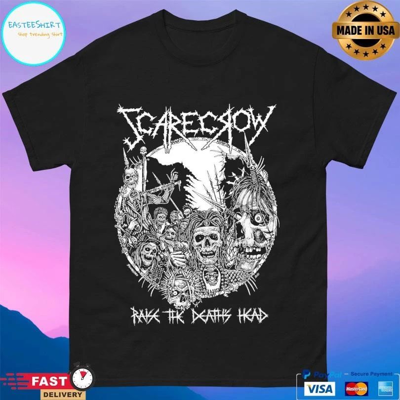 Scarecrow Raise The Death’s Head T-shirts