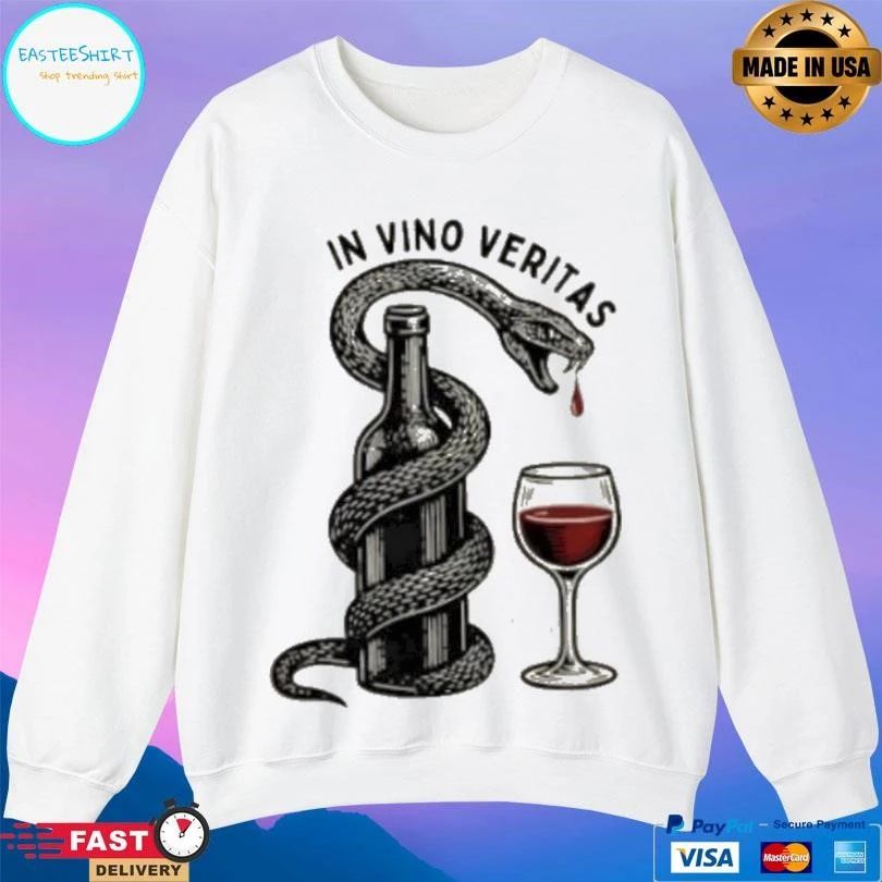 Truth In Wine Snake In Vino Veritas T-shirts