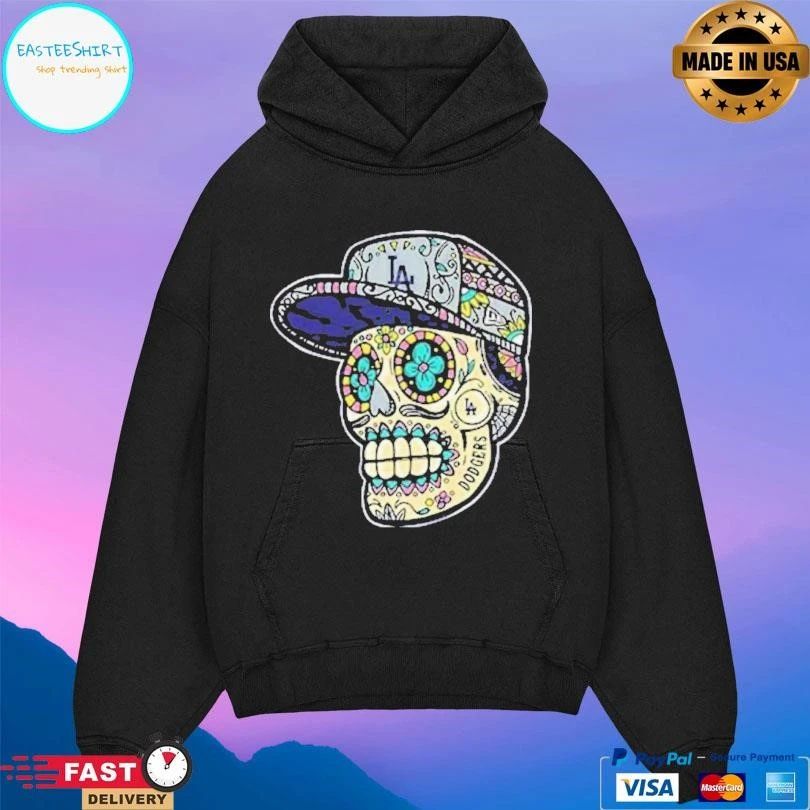 New Era Los Angeles Dodgers Skeleton Mlb Team T-shirts