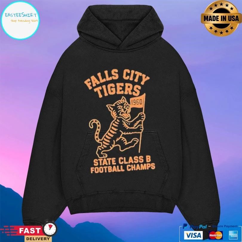 Falls City Tigers State Class B Football Champs 1960 Flag T-shirts