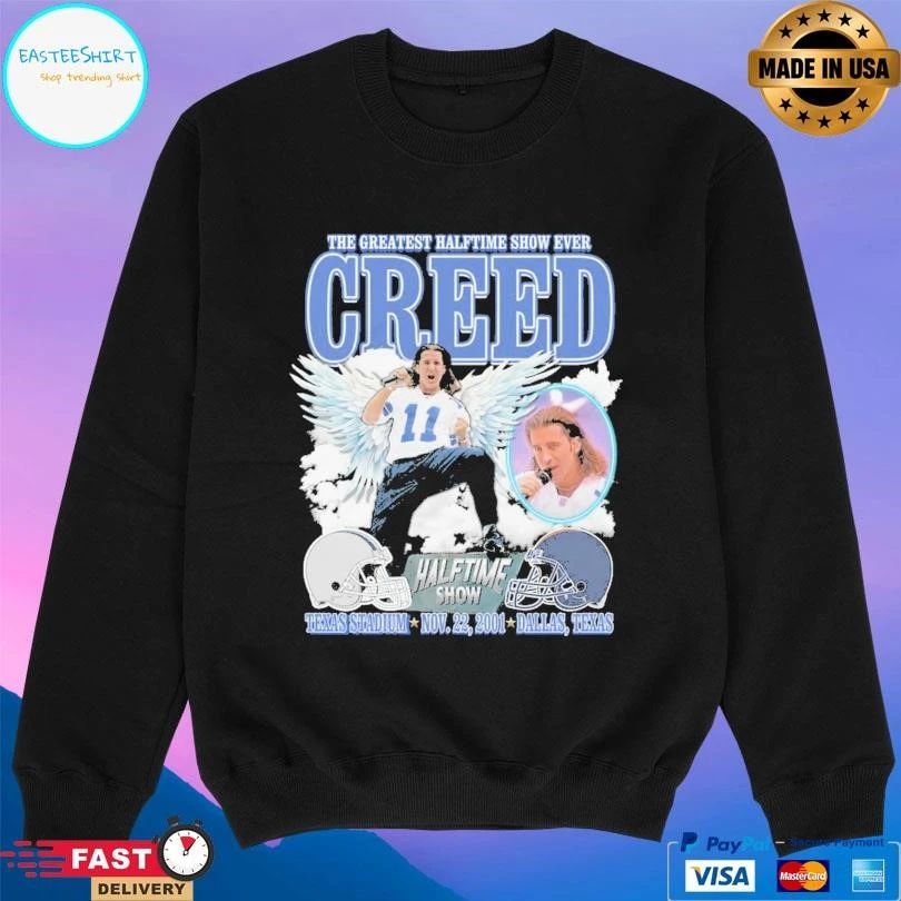 The Greatest Halftime Show Ever Creed Halftime Show Texas Stadium Nov 22 2001 Dallas Texas T-shirts