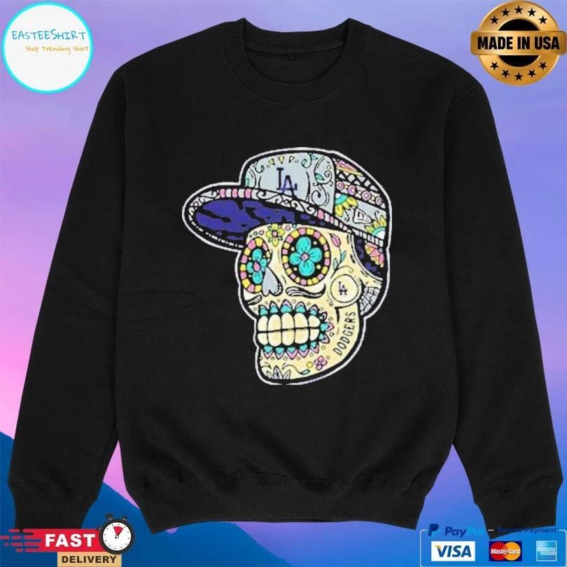 New Era Los Angeles Dodgers Skeleton Mlb Team T-shirts