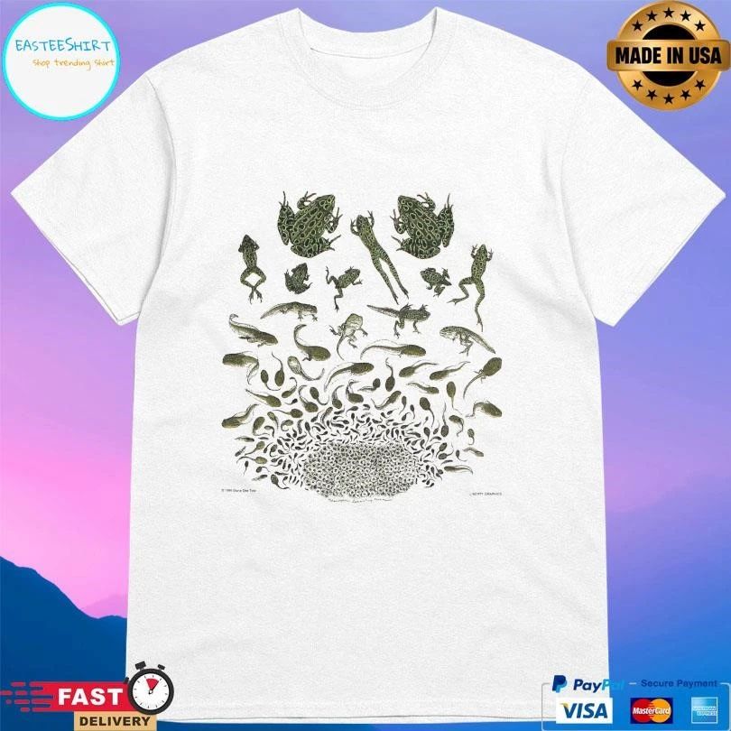 Frog Metamorphosis Adult Natural T-shirts