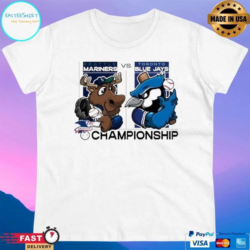Seattle Mariners Vs Toronto Blue Jays American Championship 2025 Mascot T-shirts