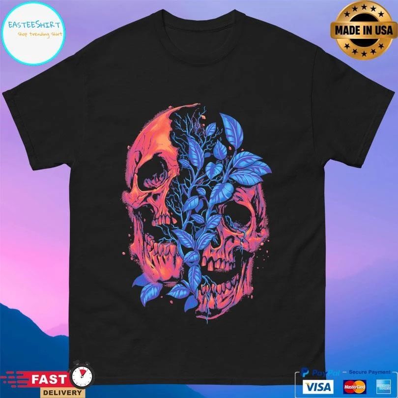Split Nature Skull T-shirts