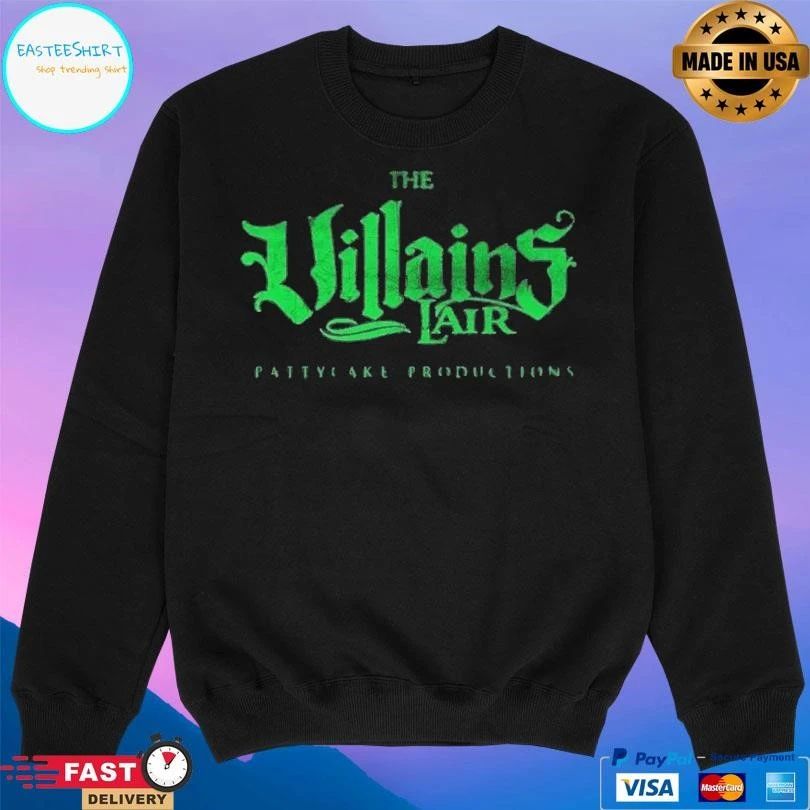 The Villains Lair Pattycake Productions T-shirts