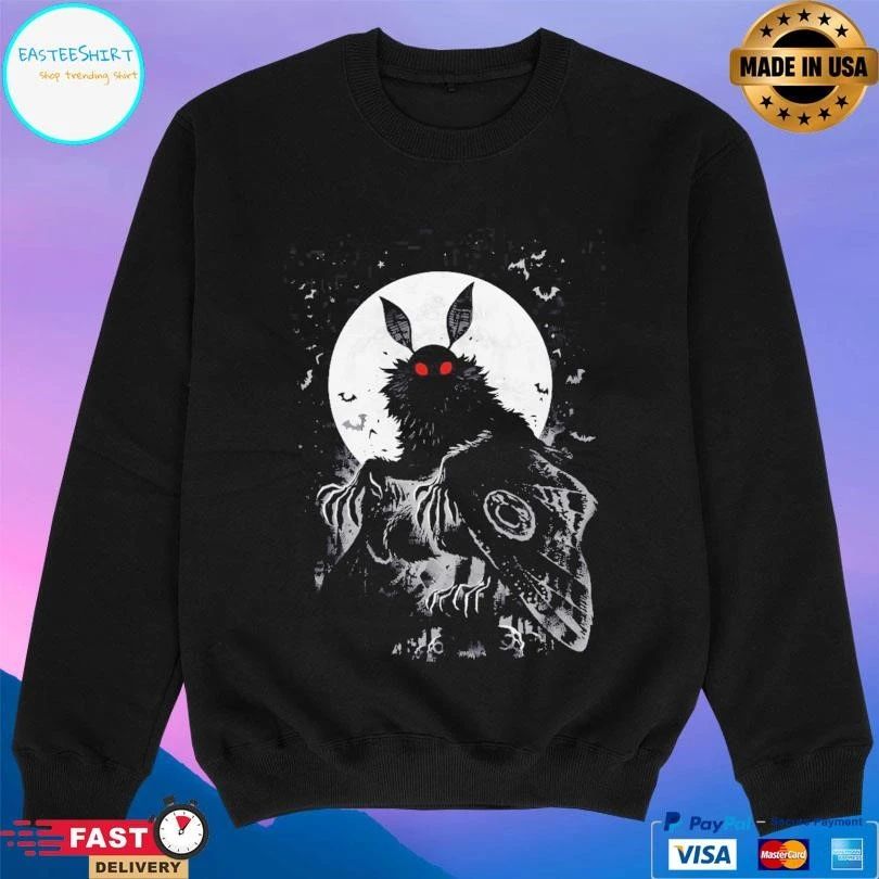 Red Eyed Mothman Moon T-shirts