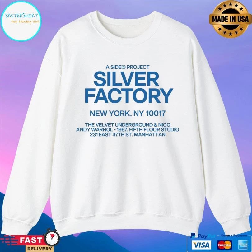 A Side© Project Silver Factory New York Ny 10017 T-shirts