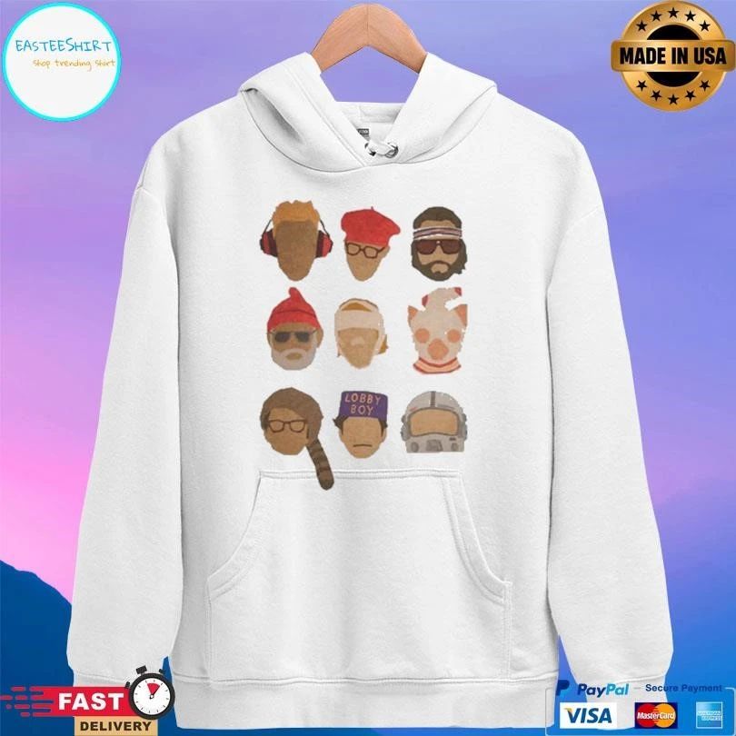 Wes Anderson Hats T-shirts