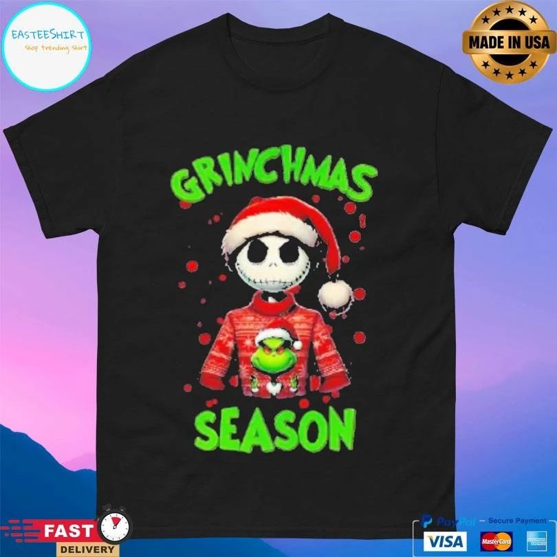 Jack Skellington Grinchmas Season 2025 T-shirts
